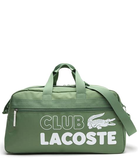 lacoste duffle bag green|lacoste duffle bag price.